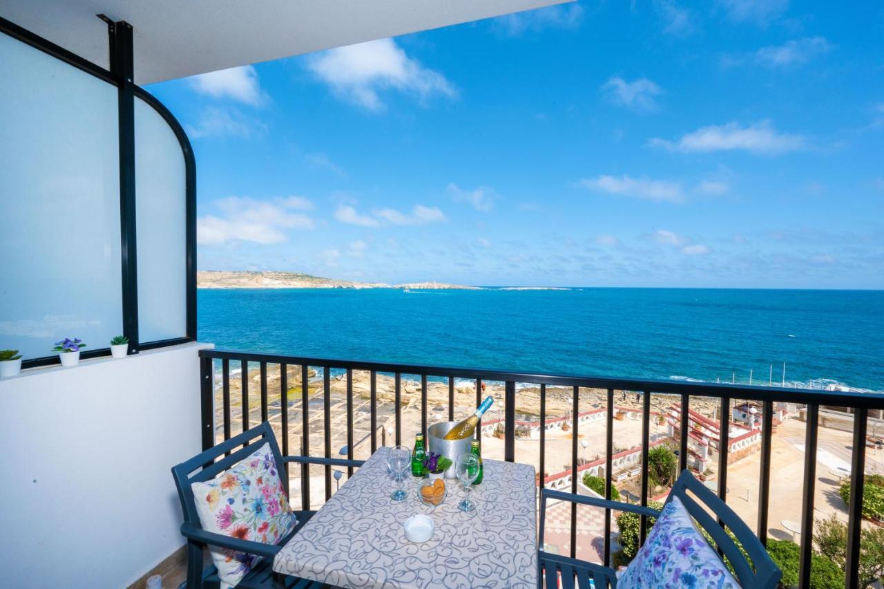 Islet Promenade Seafront 1 Bedroom Apartment With Sea View Balcony By Getawaysmalta セント・ポールズ・ベイ エクステリア 写真