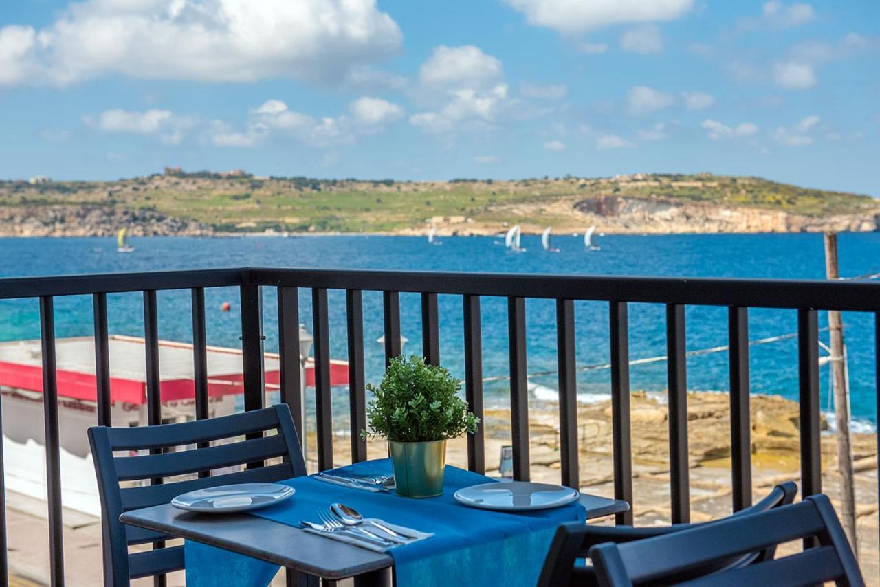 Islet Promenade Seafront 1 Bedroom Apartment With Sea View Balcony By Getawaysmalta セント・ポールズ・ベイ エクステリア 写真